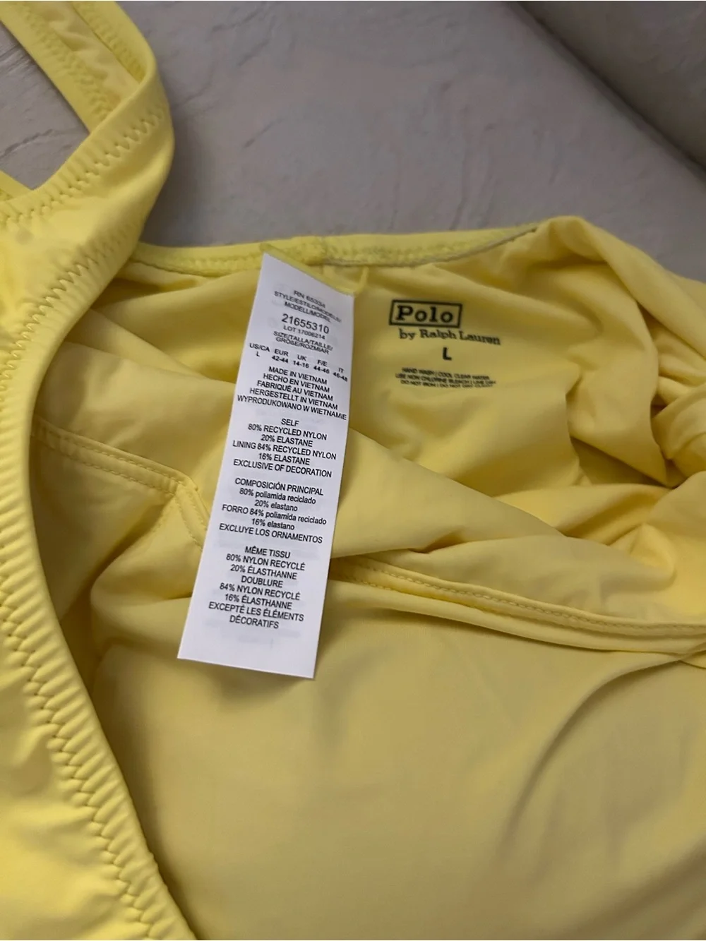 Embrace sunshine! Ralph Lauren NEW Martinique One-Piece Swimsuit size large